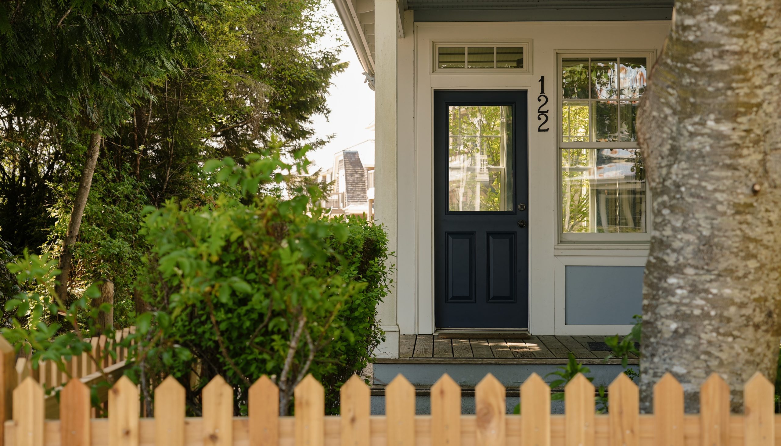 A welcoming front door at Westbay