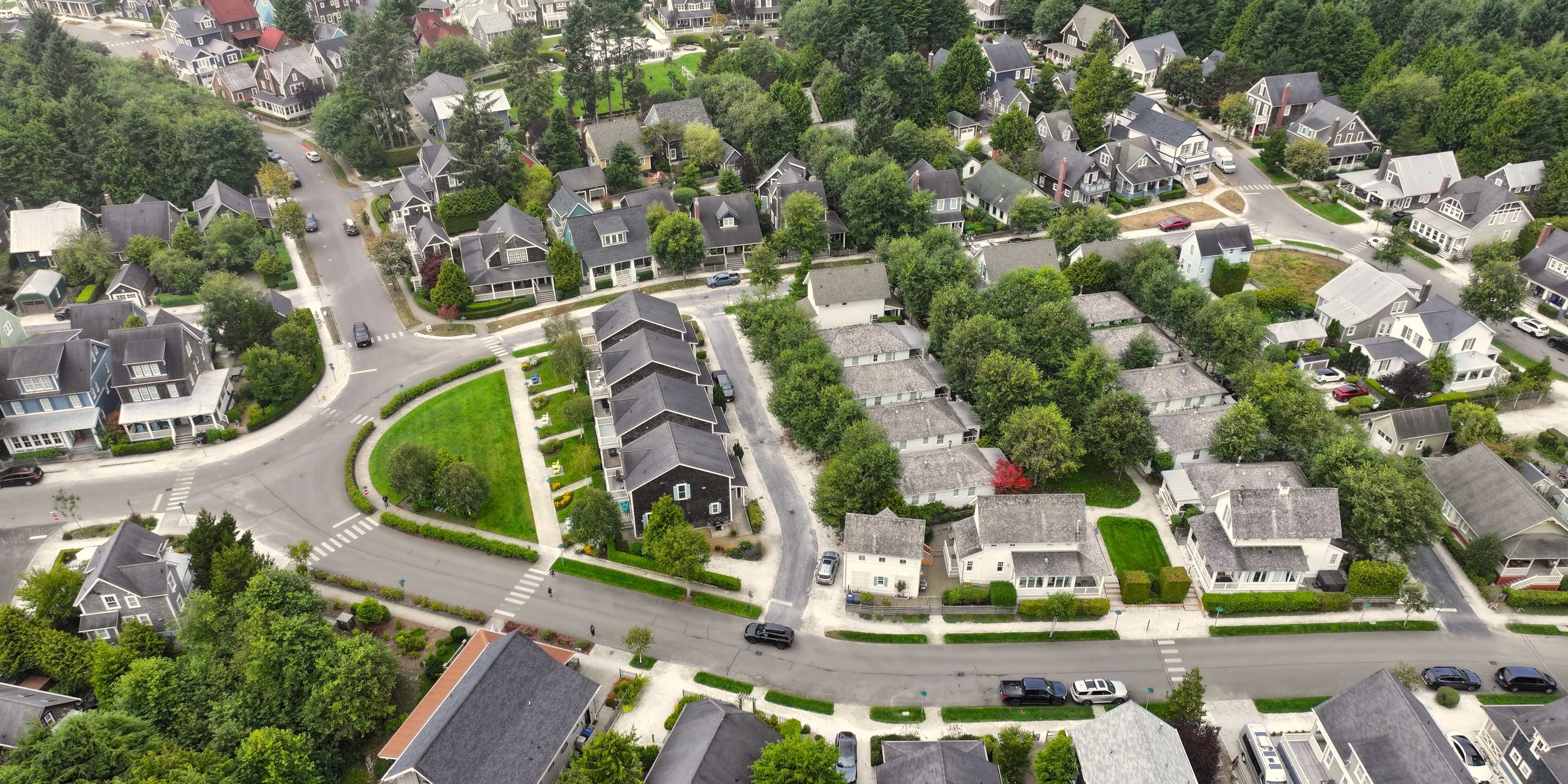 Aerial drone view of the Westbay site